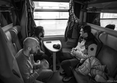 3 personnes dans un TER AURA - © Florian Garibal