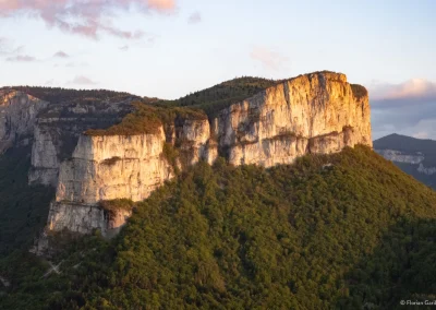 Couché de soleil sur les Cournouses dans le Vercors © Florian Garibal